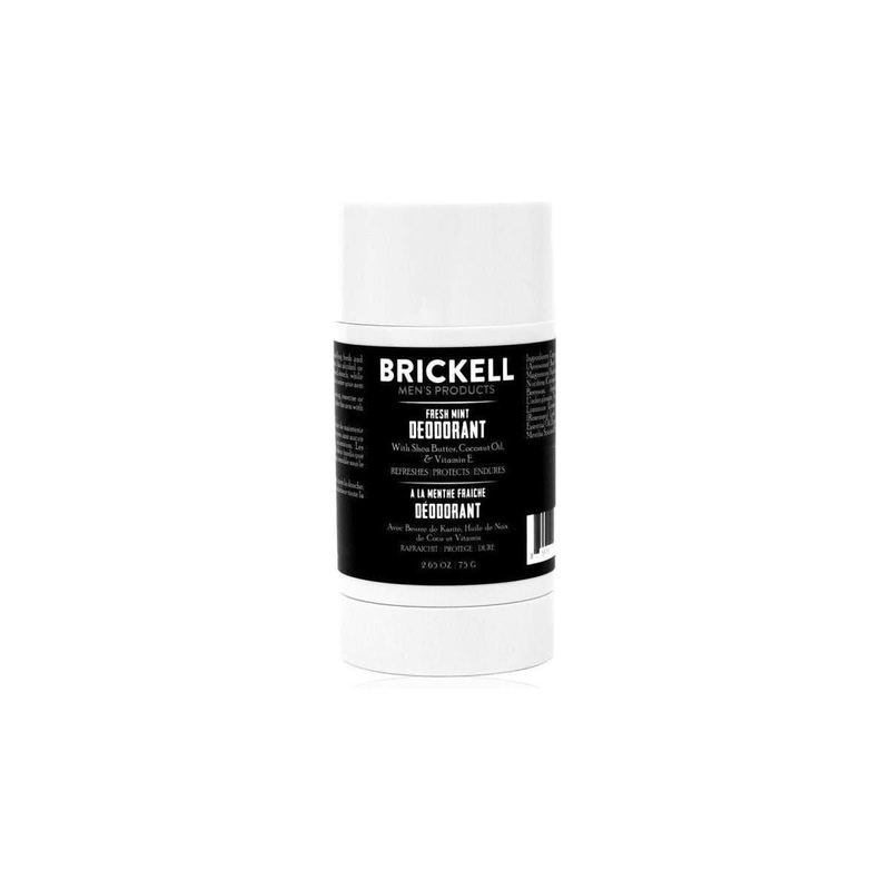 Brickell Fresh Mint Deodorant  75g | Natural, Aluminum-Free Odor Protection