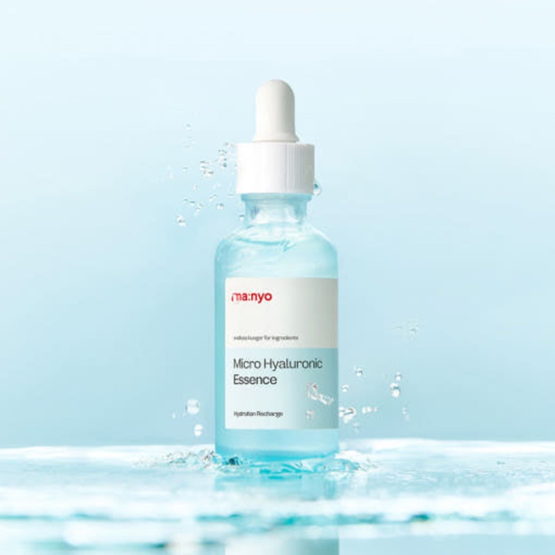 MANYO FACTORY Micro Hyaluronic Essence  50ml Ultra-Low Molecular Hydrating Essence | 379Da Hyaluronic Acid + Soothing Complex