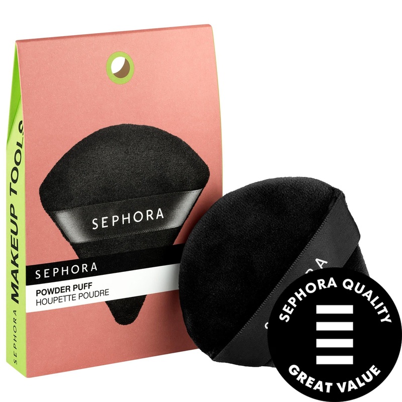 Sephora Collection Velour Makeup Powder Puff: Flawless Finish, Precise Application, Reusable & Washable for Baking & Setting