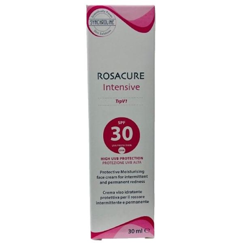 Synchroline Rosacure SPF30 Face Cream: Soothe Rosacea & Protect Sensitive Skin from Sun Damage – Gentle Sunscreen for Rosacea Treatment (30ml)