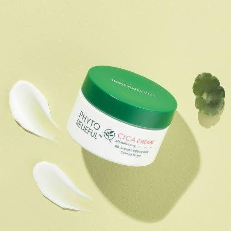 THANK YOU FARMER Phyto Relieful Cica Cream – 80ml | Soothing & Hydrating Skin Barrier Care