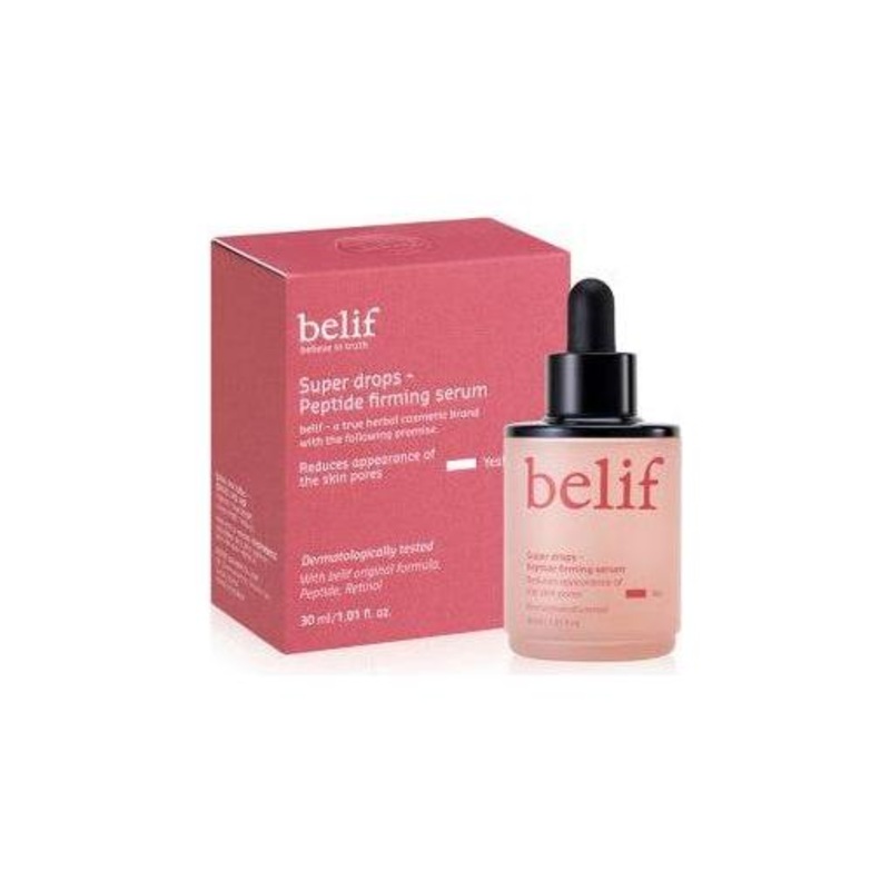 belif Super Drops Peptide Firming Serum  30ml | Pore-Refining & Skin Elasticity Boost