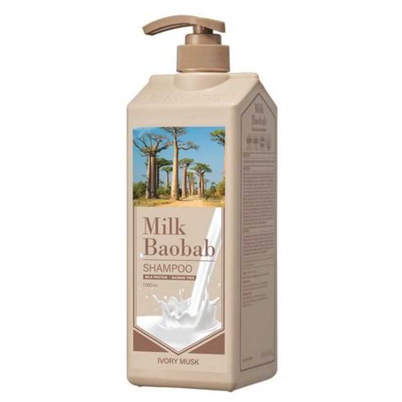BIOKLASSE MILK BAOBAB Hair Shampoo 1000ml  Ivory Musk | Nourishing & pH-Balanced Care
