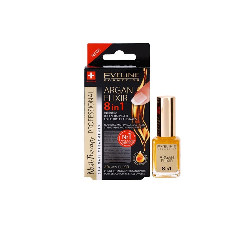 EVELINE ARGAN ELIXIR 8 IN 1 FOR NAILS – 12 ml