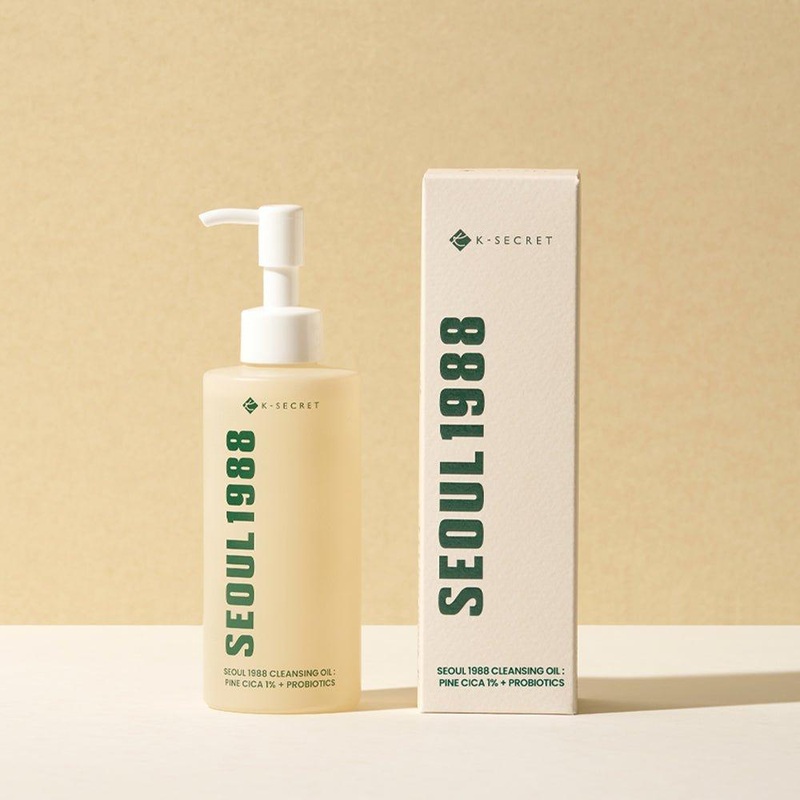 K-SECRET SEOUL 1988 Cleansing Oil: Pine Cica 1% + Probiotics  200ml | Deep, Nourishing Cleanse