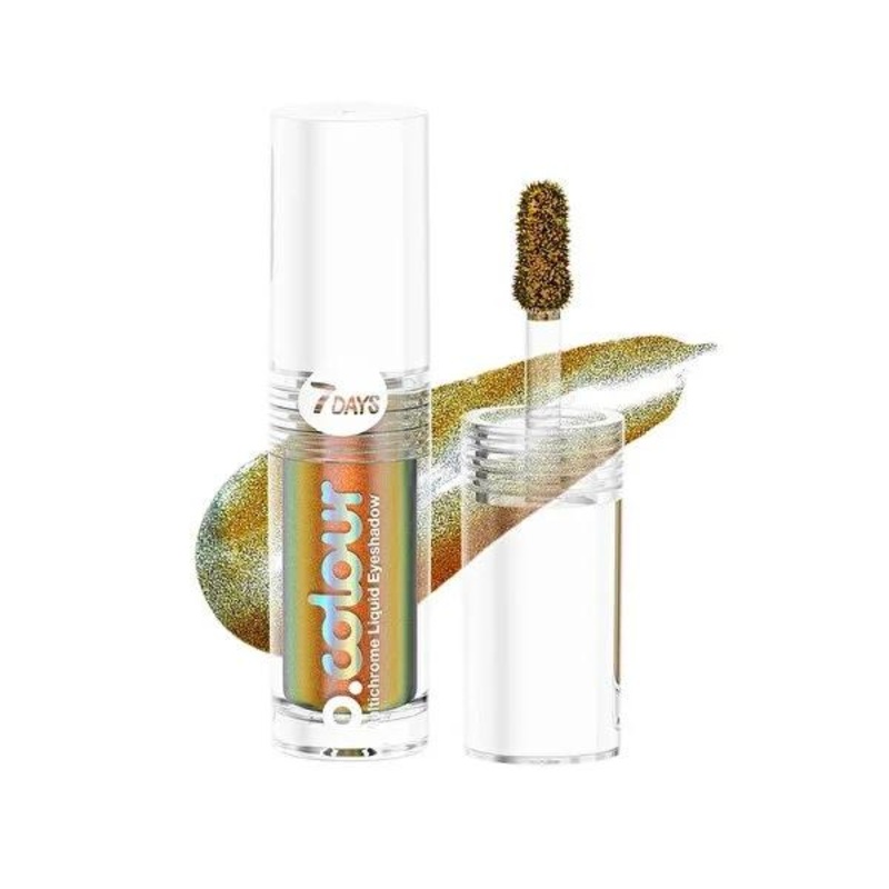 7Days B.Colour Amber Multichrome Liquid Eyeshadow: Vegan, Long-Lasting, Blendable, Unique Color Shifting Eyeshadow for Stunning Makeup Looks