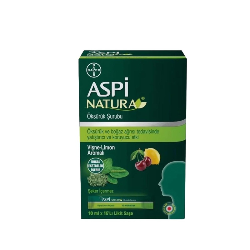 Aspi Natura Cough Syrup Cherry Lemon Flavor 16x10ml – Natural Relief for Coughs
