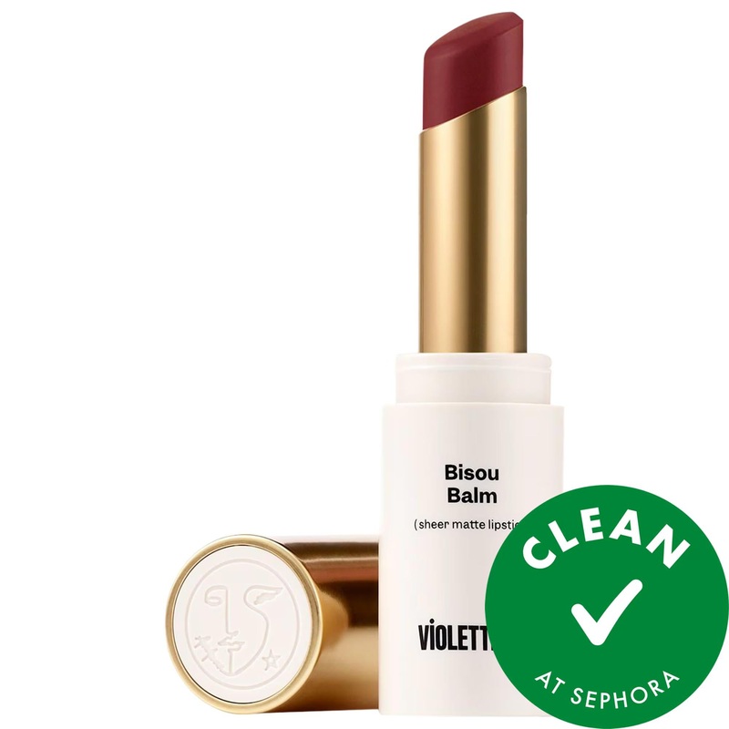 BISOU BALM Sheer Matte Lipstick: Hydrating Lip Balm for Natural Color, Vegan & Cruelty-Free – Blurring Effect