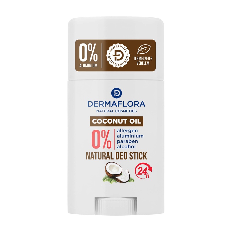 Dermaflora Coconut Oil natural deodorant stick, 50 mL
