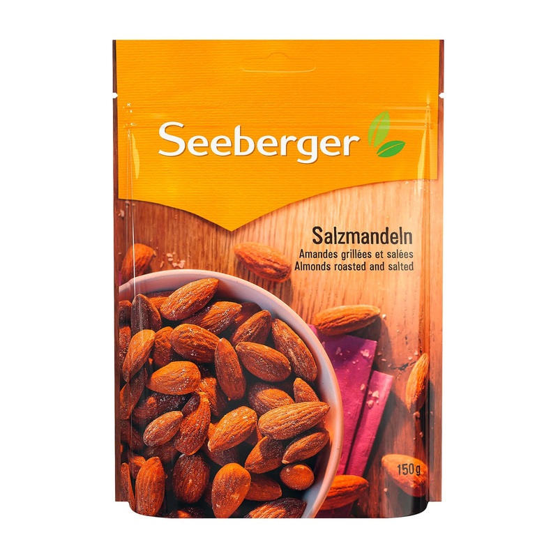 Seeberger Almonds roasted and salted, 150 g