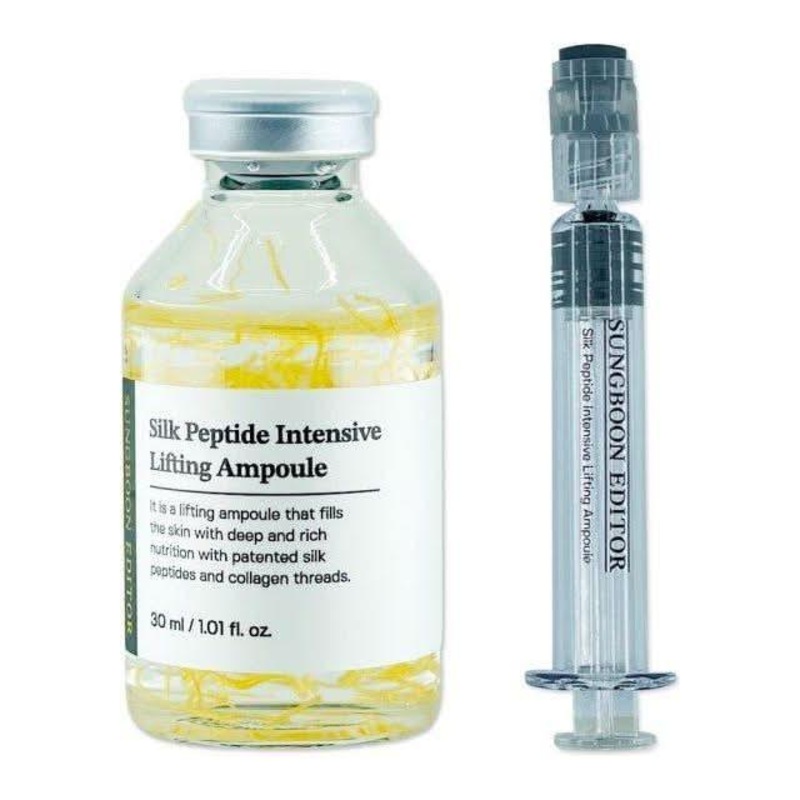 SUNGBOON EDITOR Silk Peptide Intensive Lifting Ampoule – 30ml | Advanced Anti-Aging & Firming 30ml