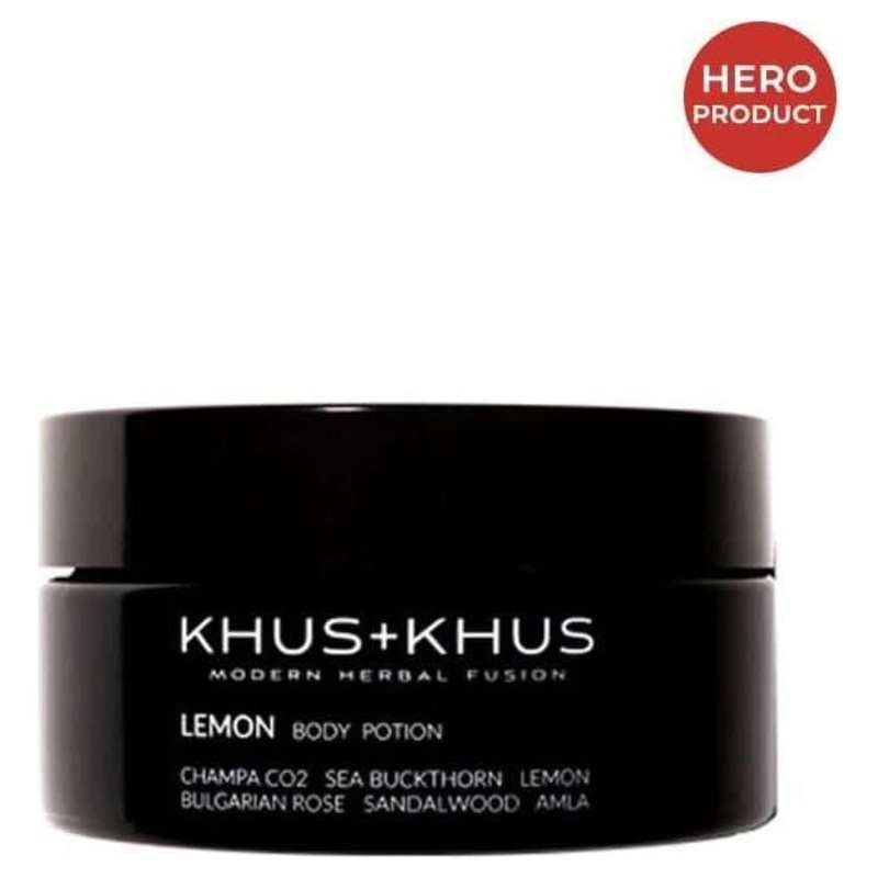 KHUS+KHUS Lemon Body Potion  200ml | Hydrating, Calming, and Uplifting Moisturizer for Dry & Sensitive Skin 200 ml | 6.7 oz