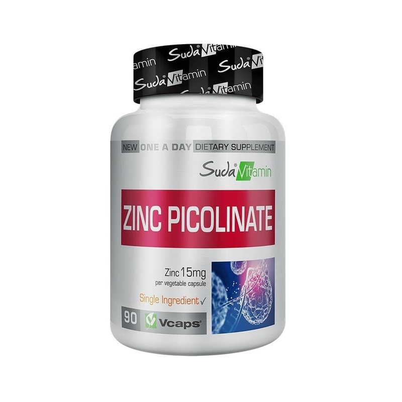 Suda Vitamin Zinc Picolinate 90 Capsules – Immune System Support & Bone Health Supplement