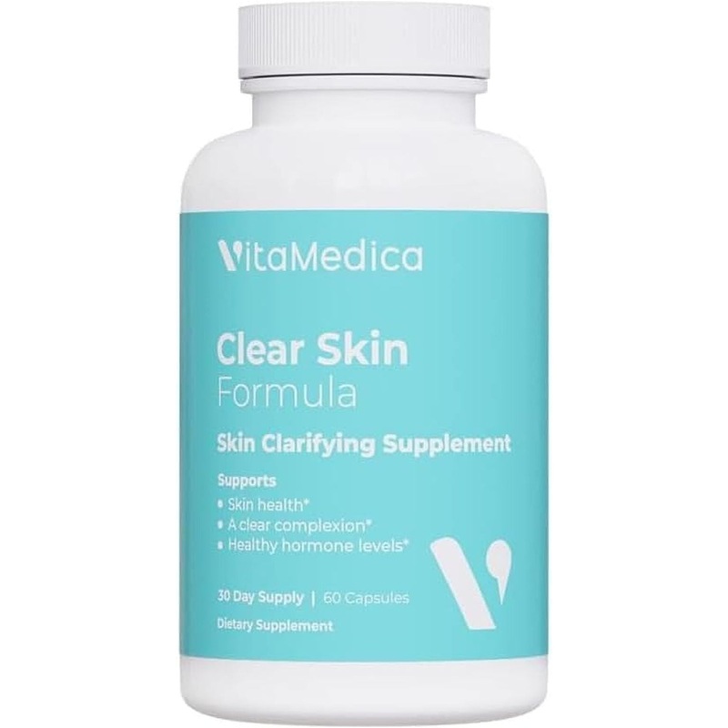 VitaMedica Clear Skin Formula  60 Capsules | Vegan Supplement for Breakout-Prone Skin 60 Count (Pack Of 1)