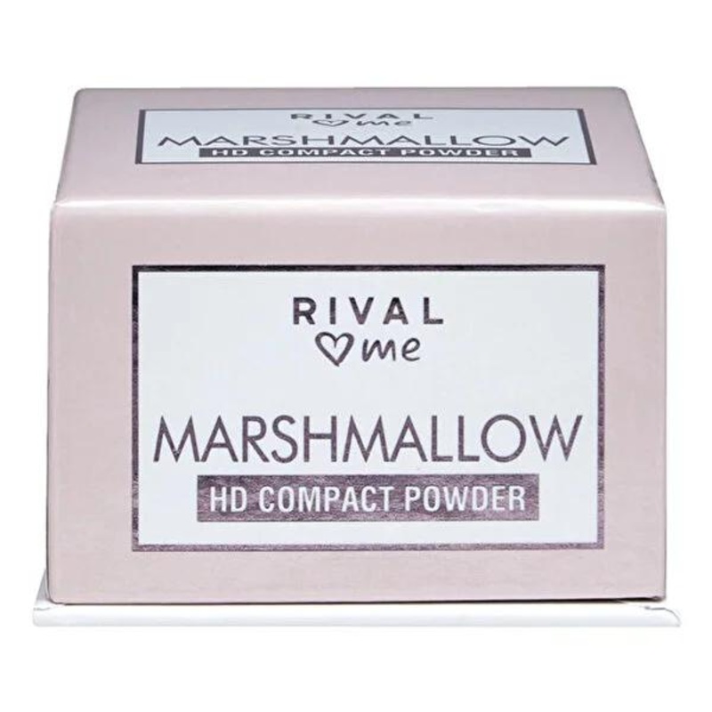 Rival Loves Me Marshmallow HD Kompakt Compact Powder – Long Lasting Matte Finish for All Skin Tones