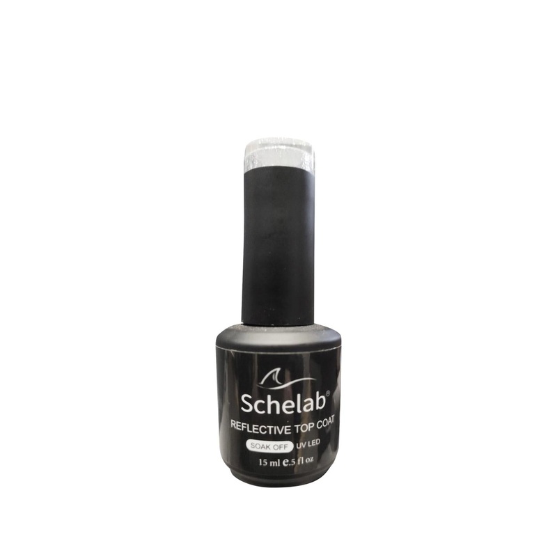 Schelab Reflective Nail Polish Top Coat – Long-Lasting, Protective Finish, 0.51 fl oz