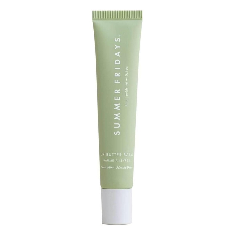 Summer Fridays Lip Butter Balm  Sweet Mint 15g | Ultra-Hydrating Vegan Lip Balm with a Refreshing Mint Finish