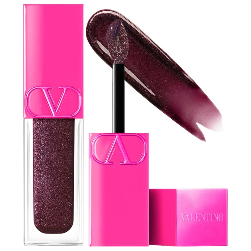 Valentino Puffer Complex Lip Plumper Gloss: Fuller Lips, Hydration, and High Shine – Lip Gloss for Sensitive Lips, Plumping & Iridescent Shades