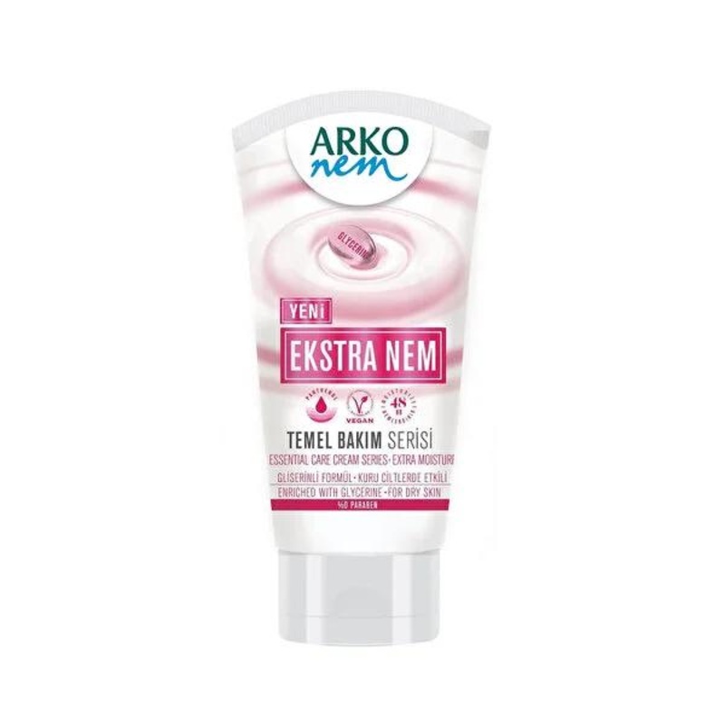 Arko Nem Krem Ekstra Nemlendirici Gliserin – Moisturizing Cream for Dry Skin, Vegan & Paraben-Free