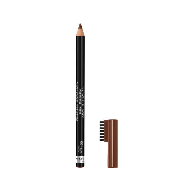 Rimmel London Brow This Way Professional Eyebrow Pencil 001 Dark Brown