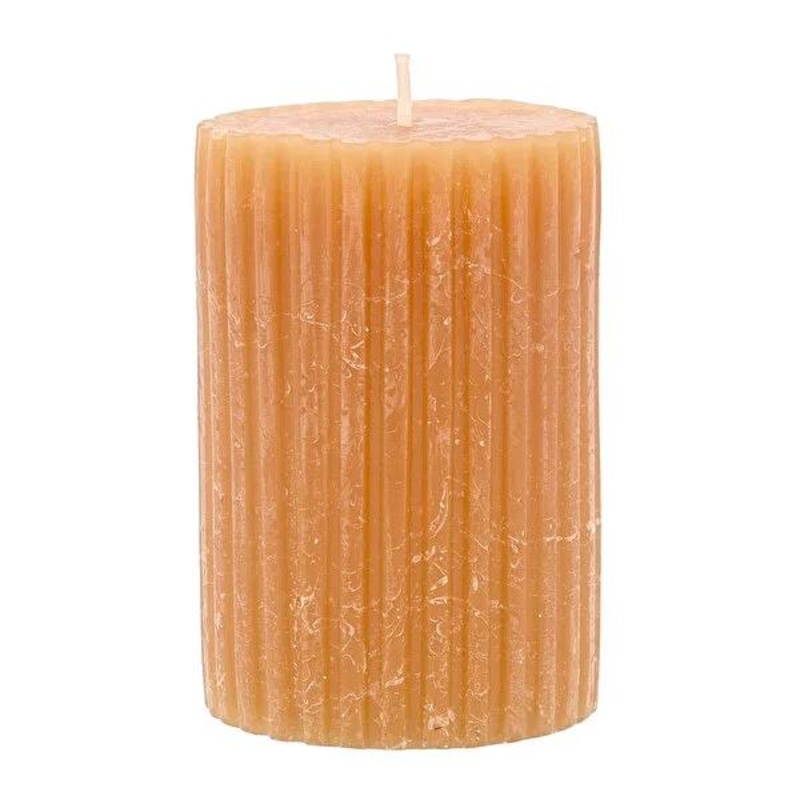 Rubin Licht Rustic Oluklu Mum Bal Candle – Long-Lasting, Artisanal, Decorative – 3.94 x 2.68 inches