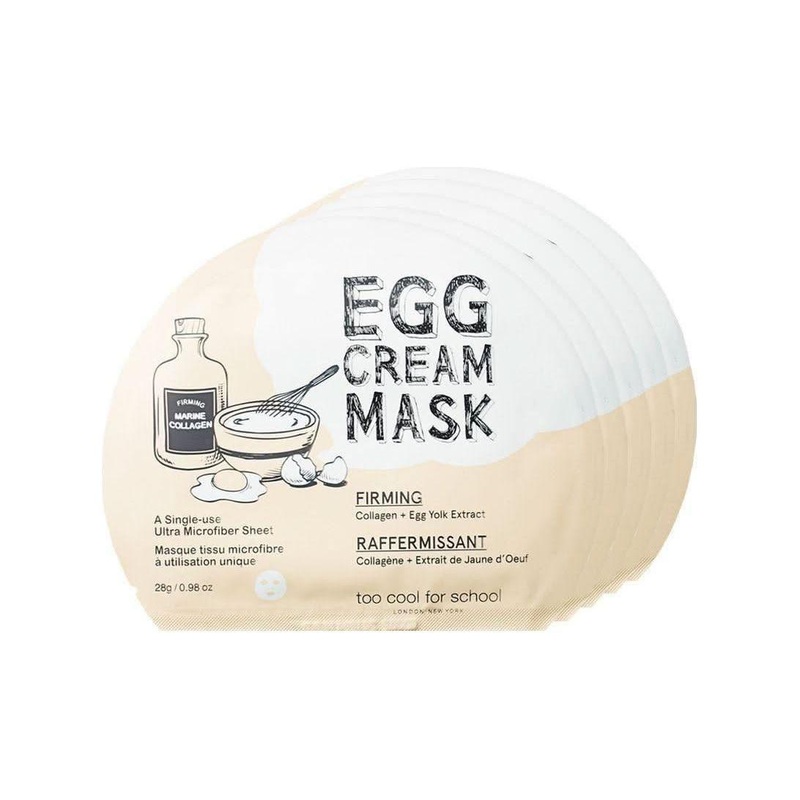 TOO COOL FOR SCHOOL] Egg Cream Mask Firming Set  5 Sheets | Visibly Firms, Lifts & Replenishes