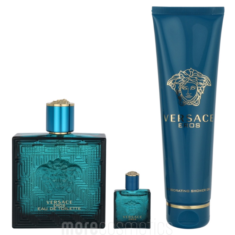 Versace Eros Energy Giftset Edt Spray 100ml/Bath & Shower Gel 150ml/Edt 5ml