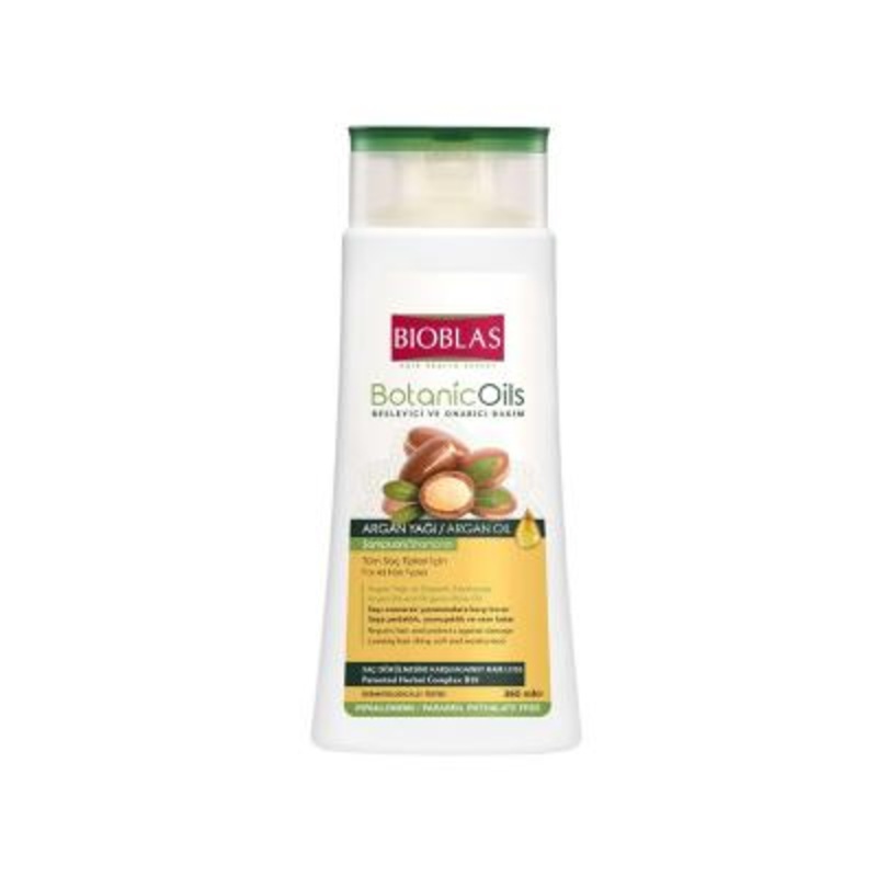Bioblas Botanic Oils Argan Oil Shampoo 360ml – Nourishing, Moisturizing for All Hair Types