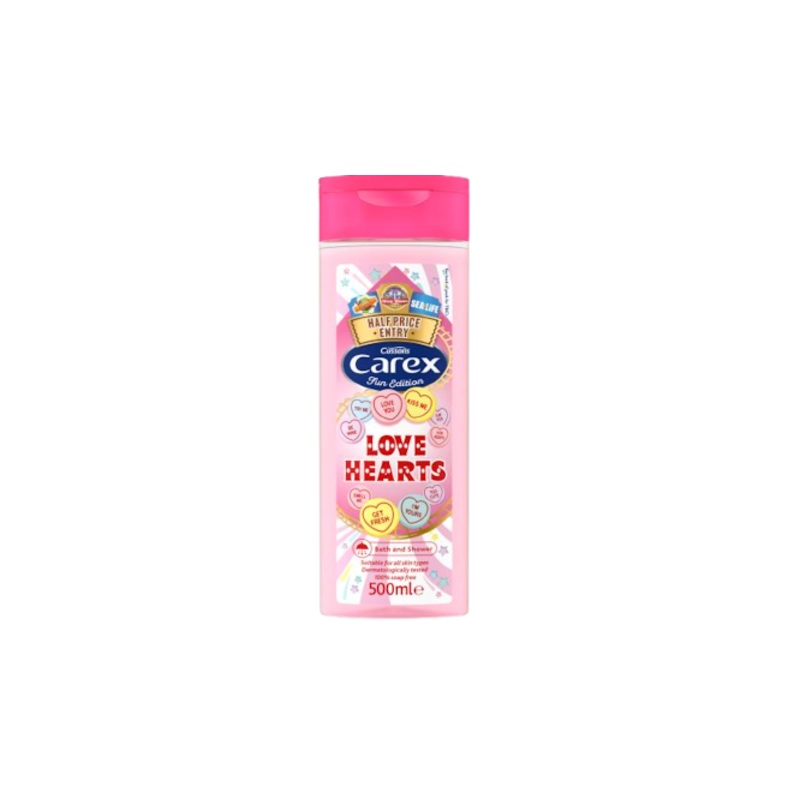 Carex Love Hearts Shower Gel 500ML