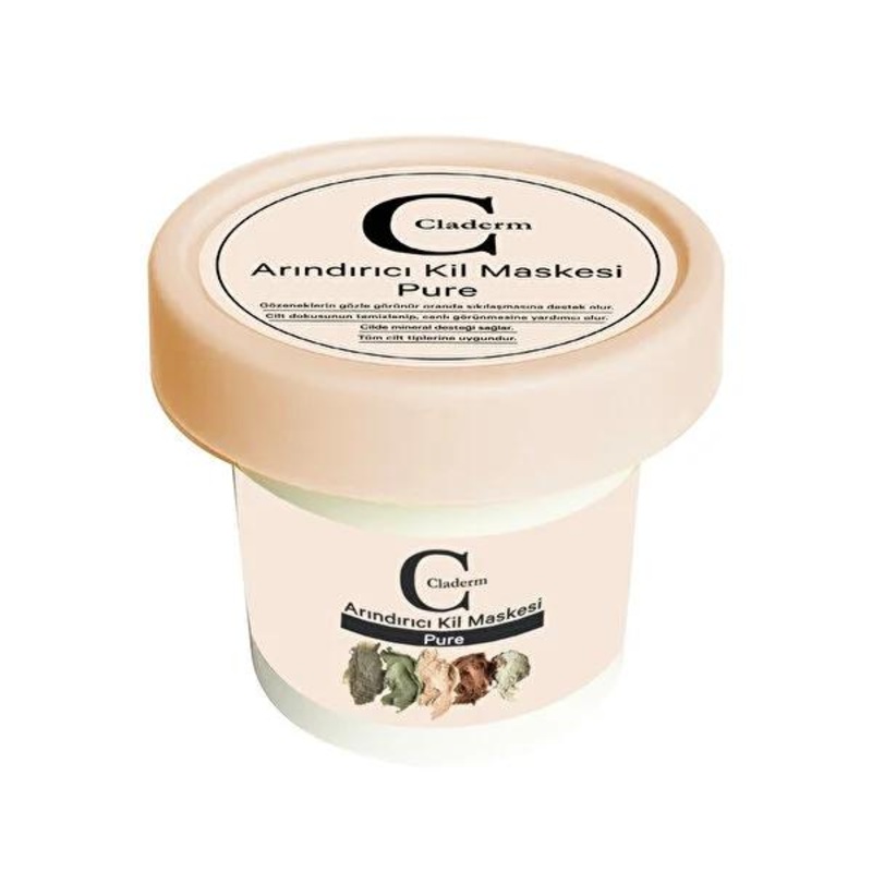 Claderm Pure: Mineral-Rich Clay Face Mask for Deep Pore Cleansing, Oil Control & Healthy Radiant Skin – 100ml