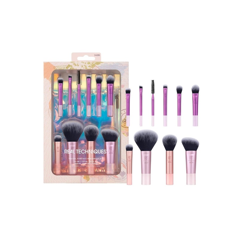 Real Techniques Travel Fantasy Mini Brush Kit 10- in- 1