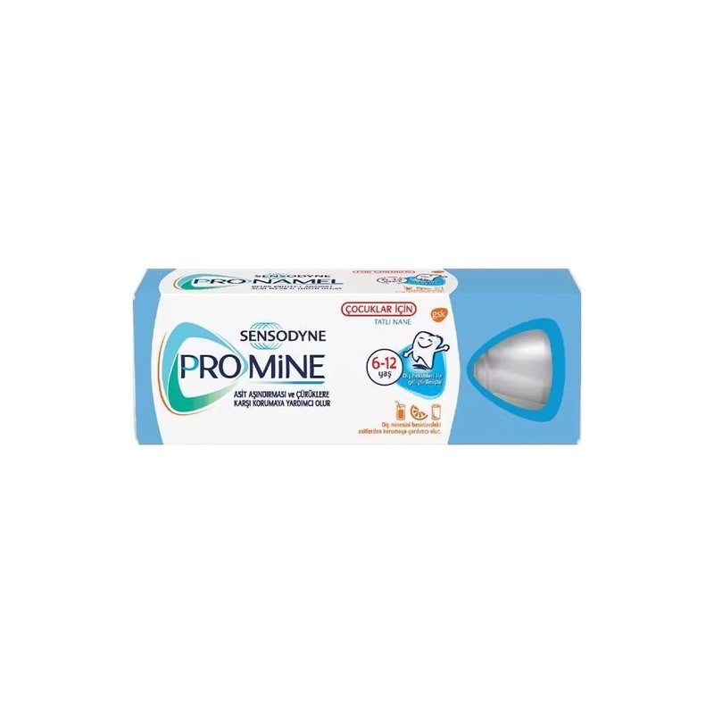 Sensodyne Promine Children’s Toothpaste – Sweet Mint Flavor, 50ml – Protects Against Acid Erosion & Decay
