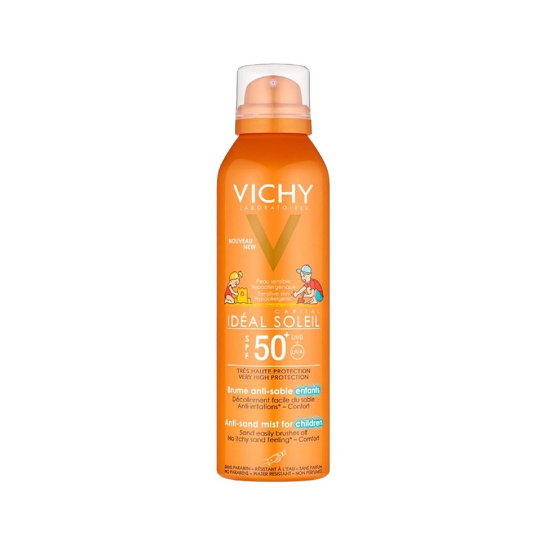 Vichy Ideal Soleil Children’s SPF 50 Anti-Sand Sunscreen Spray – 200ml – Gentle, Easy to Apply, and Long-Lasting Protection