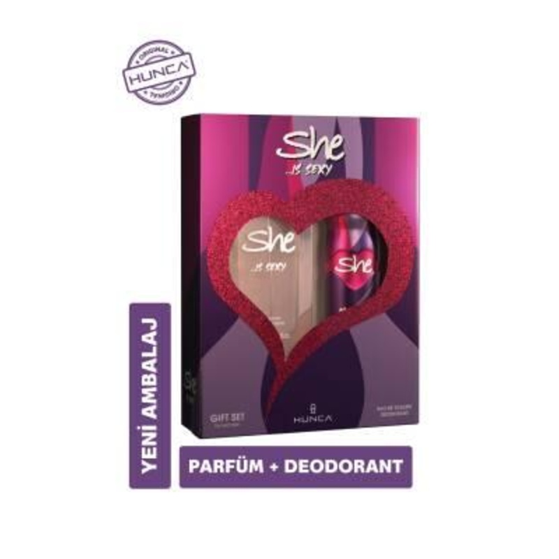 She Sexy Perfume and Deodorant Set for Women – Long-Lasting Fragrance, Alcohol & Paraben-Free, Skin-Friendly – Fresh & Sophisticated Scent