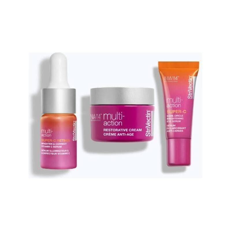 StriVectin Multi-Action Trio | Complete Anti-Aging Skincare Set for Face & Eyes