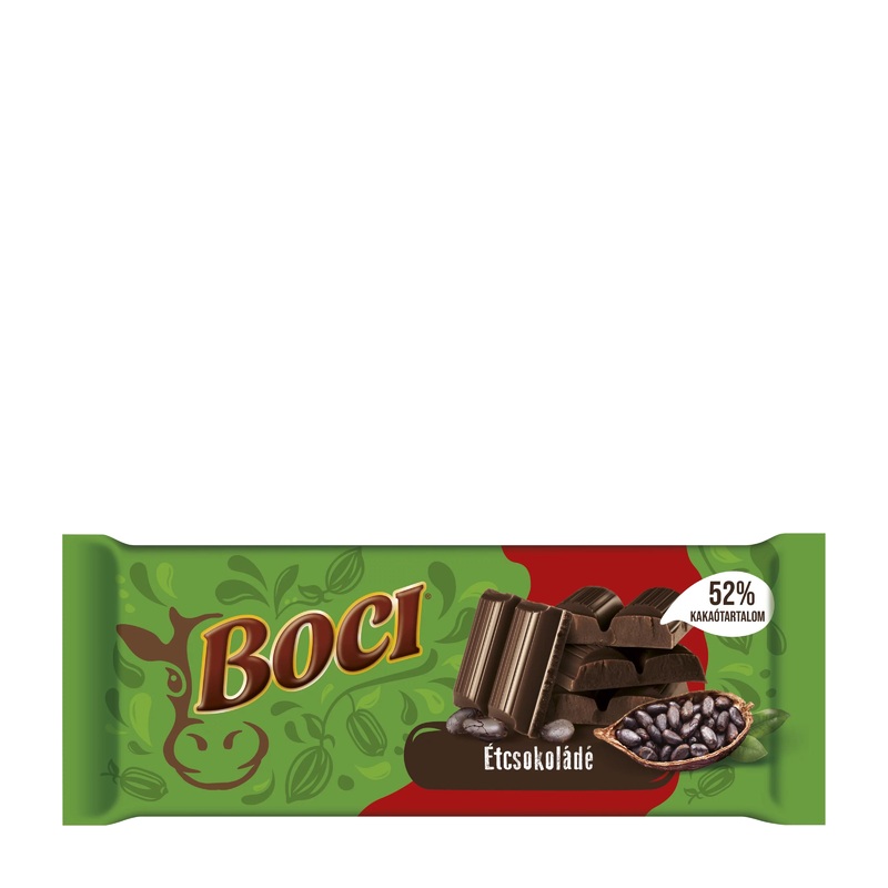 Boci 52% Cocoa dark chocolate bar, 90 g
