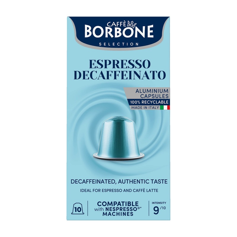 Caffe Borbone Espresso Decaffeinato nespresso coffee capsules, 10 Count