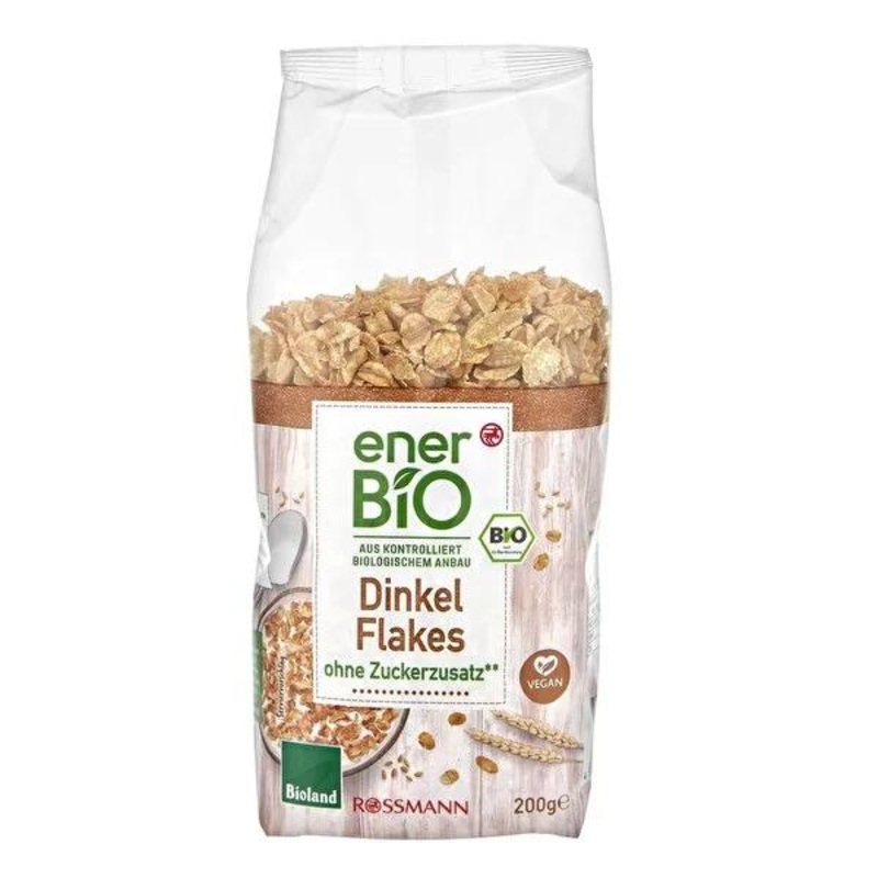 Enerbio Organic Spelt Wheat Crispbread – Healthy Snack with Crunchy Texture and Roasted Aroma