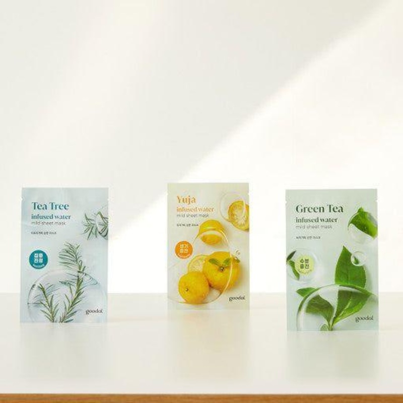 goodal Mild Sheet Mask  20g x 10ea (3 Types) | Gentle Hydration & Soothing Care Tea Tree
