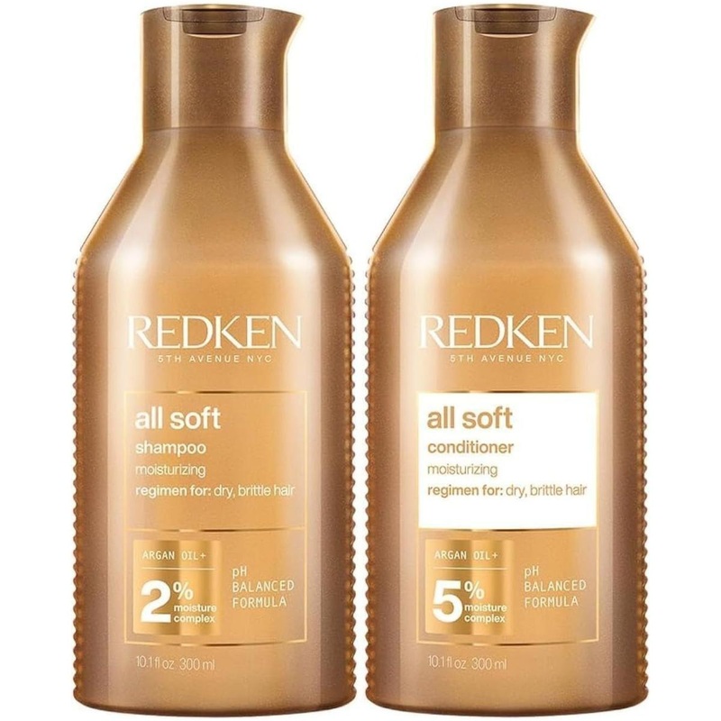 Redken All Soft Duo  Shampoo & Conditioner (300ml Each) | Ultimate Softness & Shine for Dry Hair