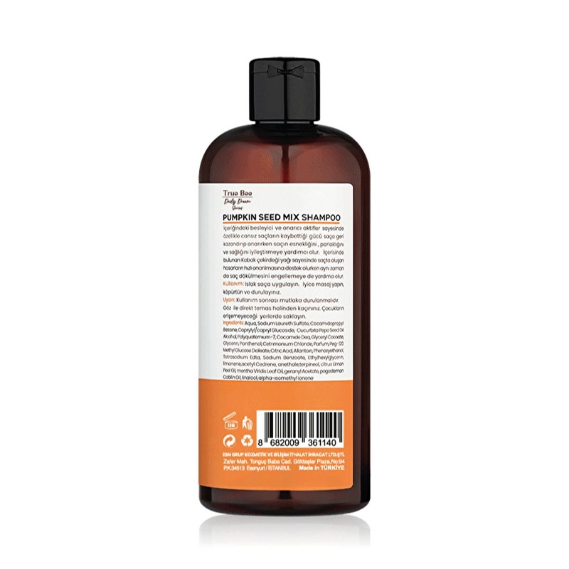 True Bee Daily Dream: Pumpkin Seed Oil Shampoo for Hair Loss, Repair & Growth | Natural, Nourishing & Strengthening – 400 ml