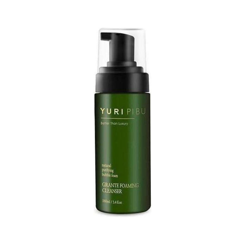 [YURI PIBU] Grante Foaming Cleanser  160ml | 99.9% Natural Whipped Cleanser for Pure, Calm Skin