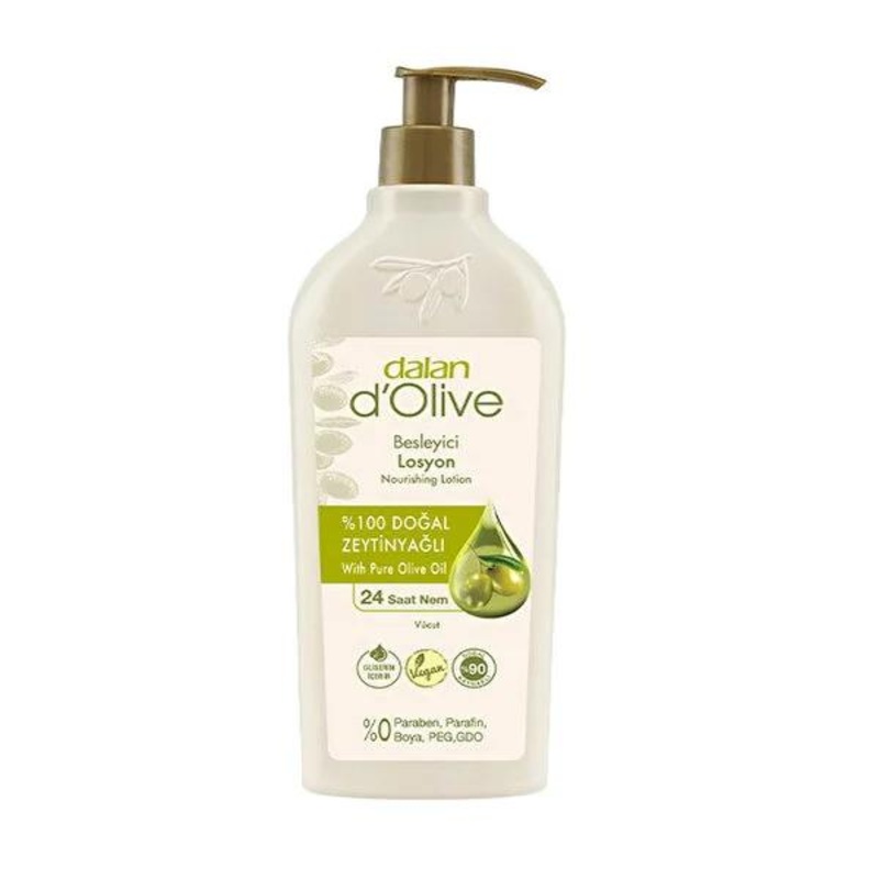 Dalan d’Olive: Natural Olive Oil Body Lotion – 48-Hour Moisture, Vegan Formula, Best for Dry Skin (13.53 fl oz)