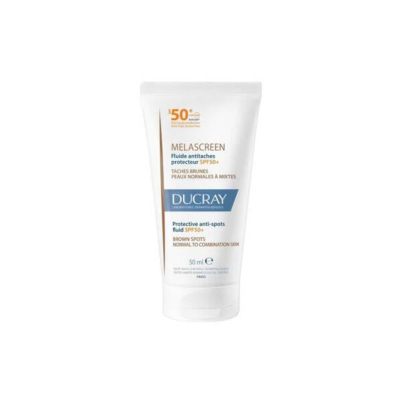 Ducray Melascreen SPF50+ Anti-Spots Sun Protection – Sunscreen for Oily Skin, Dark Spot Corrector, Water Resistant, Makeup Base – 50ml