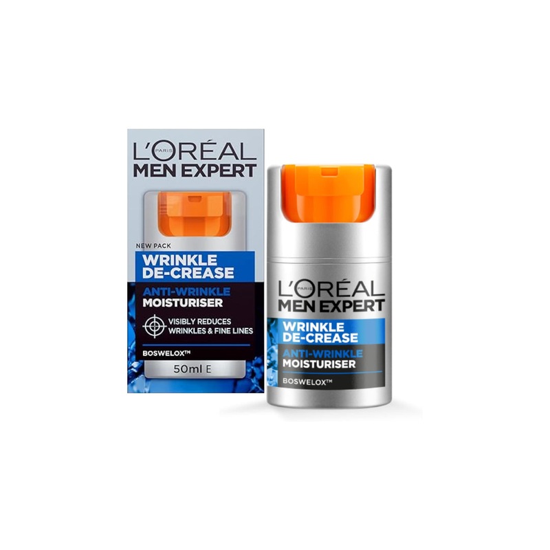 L’Oreal Men Expert Wrinkle De – Crease Anti – Wrinkle Moisturiser 50ml