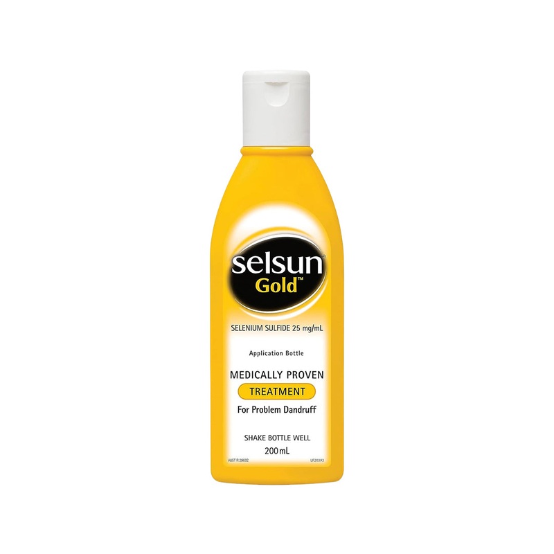 Selsun Gold Medically Proven Treatment Shampoo For Problem Dandruff 200ml