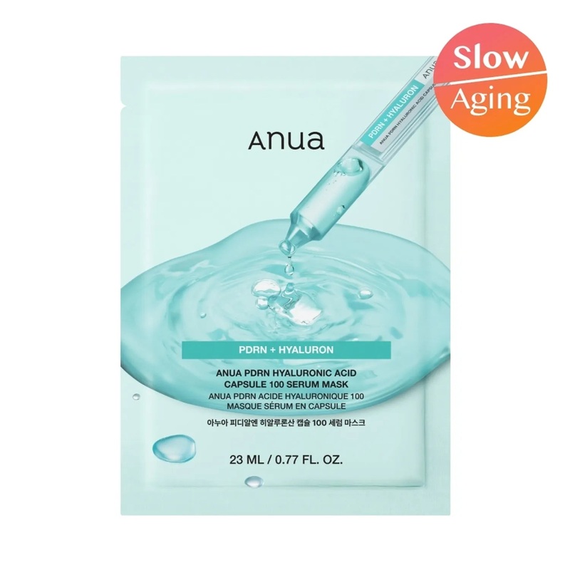 Anua PDRN Hyaluronic Acid Capsule 100 Serum Mask Sheet