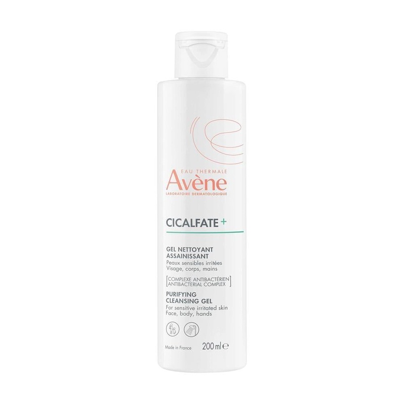 Avene Cicalfate+ Purifying Cleansing Gel for Sensitive Skin – 98% Natural, Gentle for All Ages