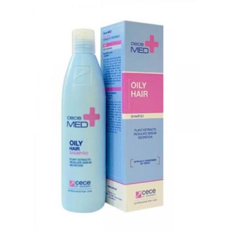 CeceMed Oily Hair Shampoo – Natural Balancing & Anti-Dandruff Sulfate-Free Shampoo for Oily Hair Care