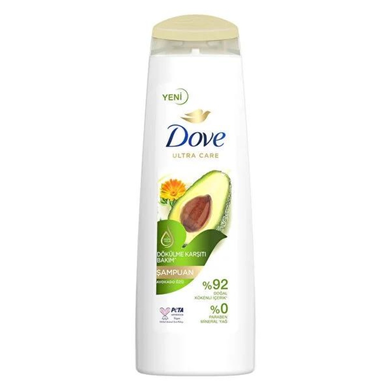 Dove Anti-Hair Loss Shampoo with Avocado Extract – Nourishing, Paraben-Free, Sustainable Hair Care
